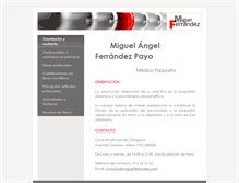 Tablet Screenshot of miguelferrandez.com